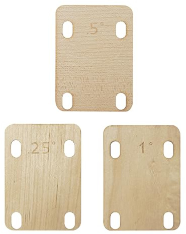 Unterlegscheibe Für Gitarrenhals, 3 Stück Holz Präzise, Unterlegscheiben Zur Bolt-On Hals Einstellung, Für Studio Reise Klassenzimmer Bühne Party Musik Enthusiasten Anfänger