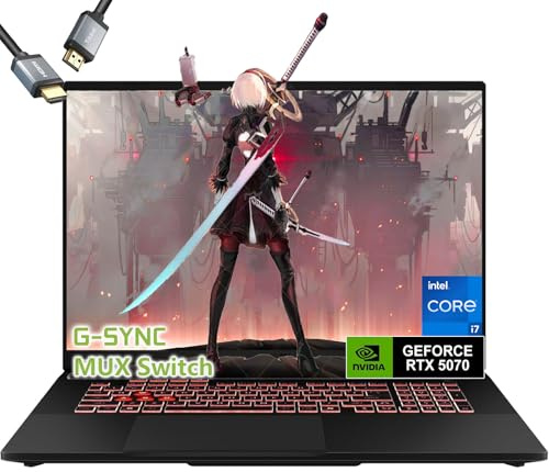 ASUS TUF F16 RTX 5070 – Intel Core i7-14650HX – Switch MUX FHD+ G-SYNC MUX 16 Zoll – 32 GB RAM | SSD 1 TB – Tastatur mit RGB-Hintergrundbeleuchtung – tragbarer Gamer PC Creator