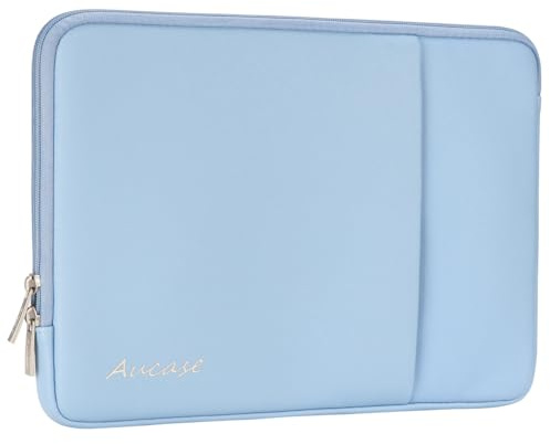 Aucase 14 inch Laptop Case, Wateproof Protective Leather Sleeve for Macbook Pro 14 Macbook Air 13 inch/HP/LENOVO/ACER/ASUS/DELL Chromebook Matebook 14