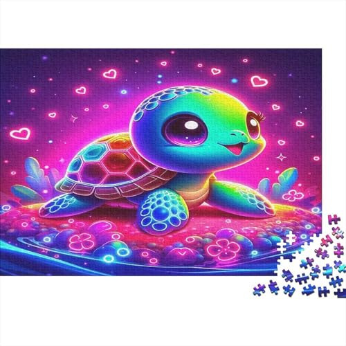 Sea Turtle Jigsaw Puzzles Puzzle for Adults Kids. 1000 Piece Whimsical Challenge Toy Educational Games Home Decoration for Educational Games Gifts 70x50cm/1000pcs