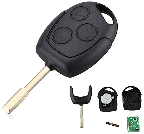 ePathChina 433Mhz 3 Buttons Remote Entry Key Fob with 60 Chip Fit for Ford Mondeo / Fiesta / Focus / KA / Transit / K2 2002-2012