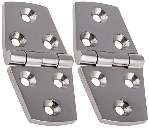 2 Edelstahl Scharniere PRISMA symmetrisch 38 x 102 mm Edelstahlscharnier Edelstahl A4 Türscharnier Beschlag Türscharnier
