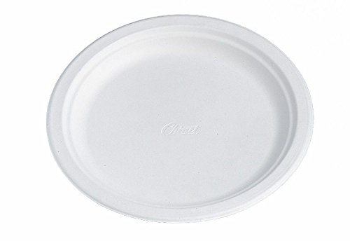 ASSIETTE D22 CHINET BLANCHE FIBRE MOULEE 100% RENOUVELABLE - 125 PIECES - FAB USA