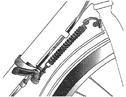 Gravidus Lenkungsdämpfer Fahrrad zur Stabilisierung des Vorderrads, Verhindert Umschlagen, Zweibeinständer, Metall, Schwarz