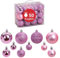 WOMA Christbaumkugeln Set Rosa & 22 weiteren Farben - 50er & 100er Weihnachtskugeln Set - Weihnachtskugeln Kunststoff - Weihnachtsbaum Deko & Christbaumschmuck
