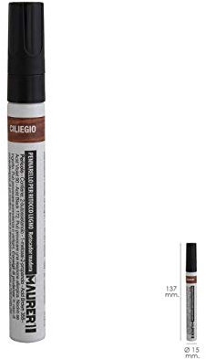 MAURER 2342810 Rotulador Profesional Retoque Madera Color Cerezo, Multicolor, 1 unidad (Paquete de 1)