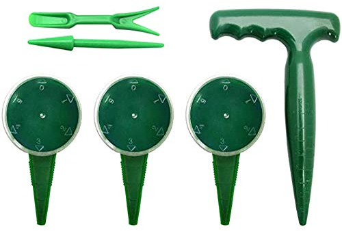 Rocutus 6 Pack Sowing Seeds Planter,Adjustable Hand Held Garden Flower Grass Plant Seeder Tool for Indoor and Outdoor