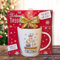 Süße Weihnachtstasse - Wichtel, Frohe Weihnachten - Kaffeetasse Tasse und Schokolade mit Geschenkverpackung zu Weihnachten | Beidseitig bedruckt