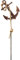 Anker Gartenstecker mit Seil, Rostfigur, Maritime Gartendeko Rost, Metalldeko