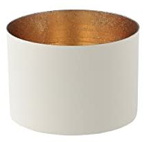 Gift Company [MM] [W] Chennai, Windlicht M, weiß/Gold