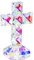 QFkris Traditionelle Kreuz-Figur, Kristall, stehend, 12,7 cm hoch, Glas, Basteln, Geschenke, christliche Dekoration