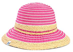 MADSea Damen Beach Hat Sommerhut Sonnenhut Stroh Hut Partyhut Strandhut, Farbe:pink