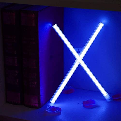 OOWOKS LED Buchstaben Neonschilder Blau Neon Nachtlichter für Raumdekor Licht Lampe Schlafzimmer Bar Pub Weihnachten Coffee Shop Wandkunst Dekoration Schild von USB betrieben