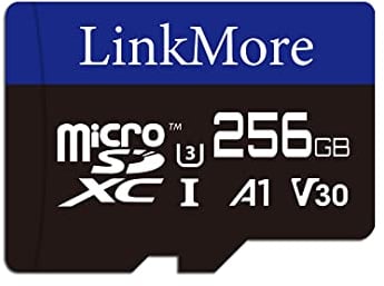 LinkMore 256GB Micro SDXC Card for Nintendo-Switch, A1, UHS-I, U3, V30, Class 10 Compatible, Read Speed Up to 100 MB/s,Write Speed Up to 75 MB/s, SD Adapter Included