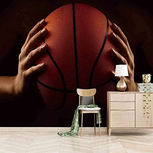 Bedroom Background Wall Sports Basketball Boy Bedroom Background Wall 3D Mural Wallpaper 3D Wallpapers Wallpaper Paste Living Room Paste The Wall Removable Wall Art 118X 82