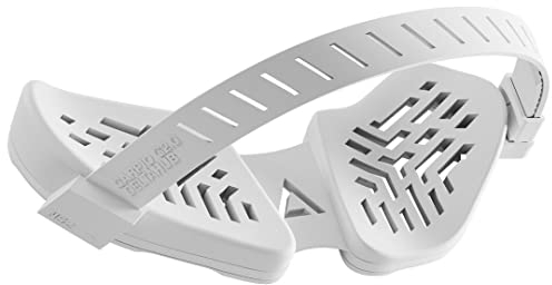 DELTAHUB Carpio G2.0 - ergonomische Handgelenkauflage für Rechtshänder, mit Silikonband, Handgelenkstütze, Reduziert Überstreckung, Ermüdung & Handgelenkschmerz, leichtes Gleiten – Small/Weiß
