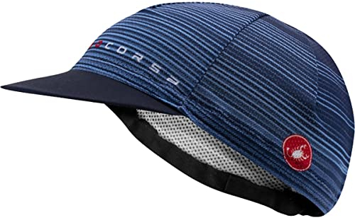 CASTELLI 4523033-424 Rosso Corsa Cap Hat Men's Belgischer Blau Uni