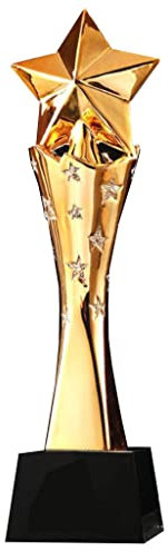 Pokale, Medaillen Auszeichnungen Goldene Fünfzackige Sterntrophäe Trophäe Für Professionelle Sportwettkämpfe Film Festival Memorial Awards Trophäe Trophäe des Leistungsmeisters Pokale