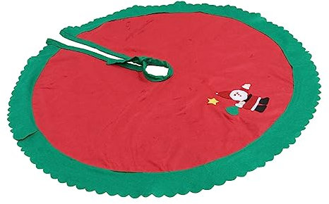 ABOOFAN 1stk Weihnachtsbaum-basiskissen Weihnachtsbaum Rock Dekoration Polyester-baumrock Weihnachtsbaum-Rock-Muster Weihnachtsbaumschmuck Vlies-baumrock Unter Baumkissen Schürze