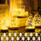 MOYKSRR Guirlande Lumineuse, 15 Pack 20 LEDs 2M Guirlande en Cuivre, Guirlandes Lumineuses à Piles, Blanc Chaud Ambiance Lumière pour Interieur Exterieur, Vacances, Jardin, Mariage, Fête, Noël