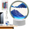 Fenhua Sablier Decoratif Lampe Sable Mouvant, Mouvement Verre Rond Paysage De Sable De La Mers Profonde en Mouvement, Peinture Sable Tableau Coule pour Kits De Sable pour Enfant Adultes Cadeaux