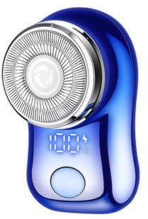 Mini rasoir électrique, rasoir tempête portable puissant pour homme et femme, rechargeable par USB C, affichage de la batterie, rasoir léger pour voyage, bureau, voyage d'affaires