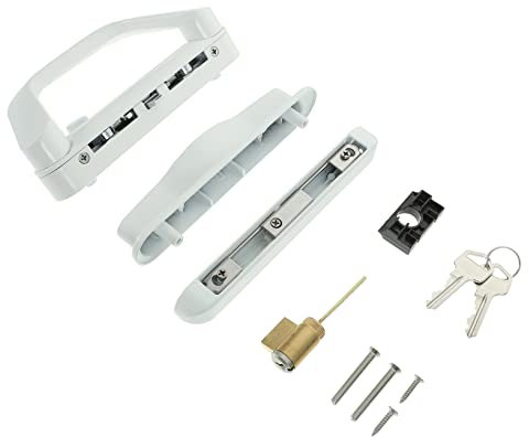 jojofuny Manija De Puerta Corrediza De Vidrio Cerradura De Patio De Cerraduras Resistente Oxidación