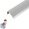 Stufenkantenprofil Selbstklebende 1/4M Treppenkantenprofil, PVC Treppen-Kantenschutz, Treppenprofil Kantenschutz Winkelprofil (1, Grau, 4M)