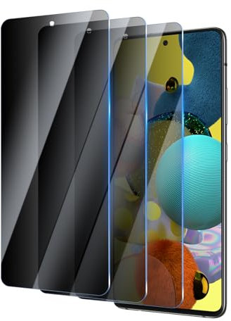 YUXINDZ 3 Stück Sichtschutz Schutzfolie für Samsung Galaxy A51/A52/A52S/A53 5G 6,5 Zoll, Anti-Spy Displayschutz Folie Blickschutzfolie, 9H Härte, Anti-Kratzer, Bläschenfrei