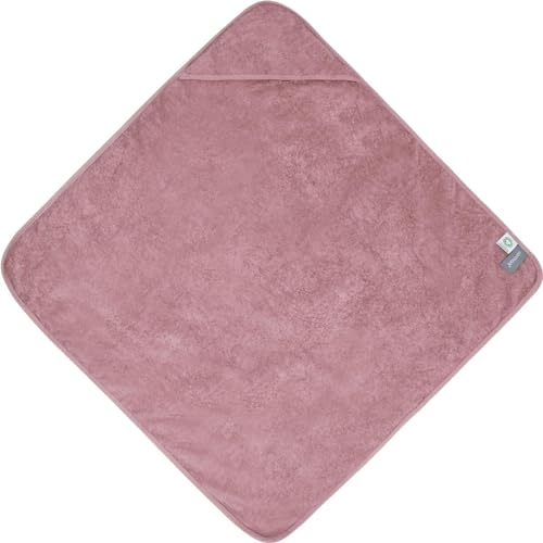 normani Kinder Kapuzentuch Frottee Wickeltuch Kapuzenhandtuch aus 100% Bio-Baumwolle - Baby Badehandtuch 100x100 cm Farbe Rosa