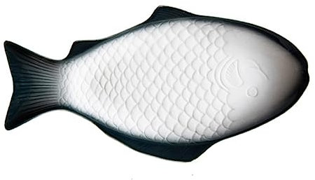 COLLBATH Piatto Creativo Ceramica Forma Di Pesce Vassoio Decorativo Per Snack e Stoccaggio Verde Scuro Per Feste Ristoranti e Cene Domestiche