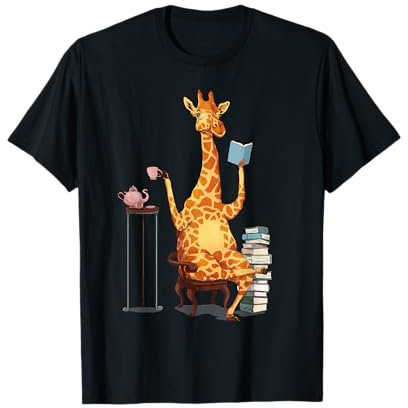 T-shirt cadeau pour amoureux du thé Motif girafe T-Shirt