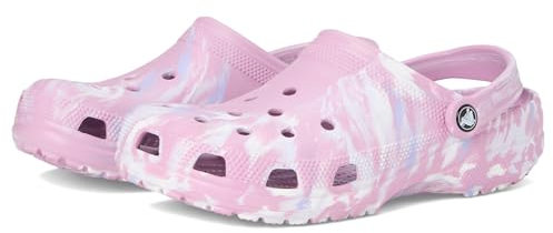 Crocs Unisex Classic Marbled Tie-Dye Clog, Hydrangea/Multi, 3 UK Men / 4 UK Women