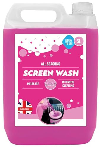Effective Ready To Use All Seasons 5L Pink Windscreen Screen Wash (1)