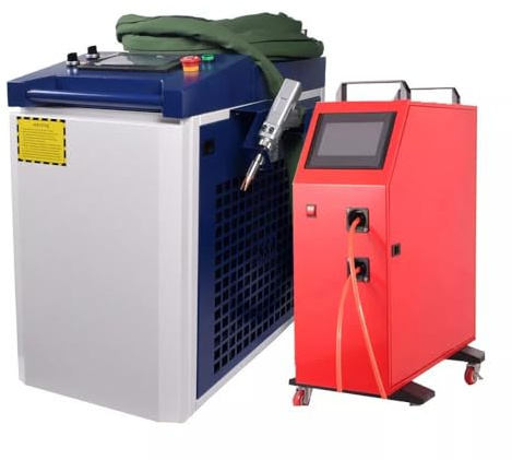 Raycus 3000 W 380 V saldatrice laser portatile per acciaio + alimentazione filo