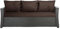 Setgarden® Bankauflage - Outdoor sitzkissen für Gartenbank für polyrattan- Polster Auflage Outdoor - Bankpolster Auflage für Hollywoodschaukel Rattan Sitzbank (Braun, 160x60x50cm)