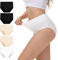 NUOZA Hipster Unterwäsche Damen Taillenslip Damen Baumwolle 5er Pack Kaiserschnitt Unterhose Menstruation Unterwäsche Bauchweg Unterhose Shapewear Menstruationsunterwäsche
