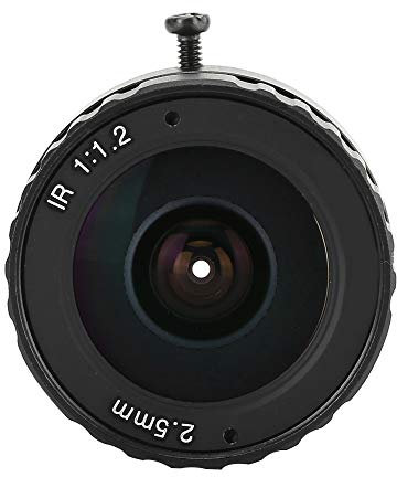 ACOGEDO Hochauflösendes 3-MP-CCTV-Kameraobjektiv. 2,5-mm-Objektiv mit Festem Fokus und CS-Mount für Verbesserte Klarheit und Statische Bilderfassung