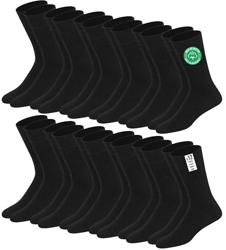 SOXCO Crew herrstrumpor, paket med 12 par