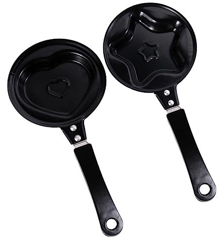 TOPBATHY Mini Poêle Antiadhésive En Forme Détoile Et De Cœur Pour Une Préparation Facile Des Crêpes