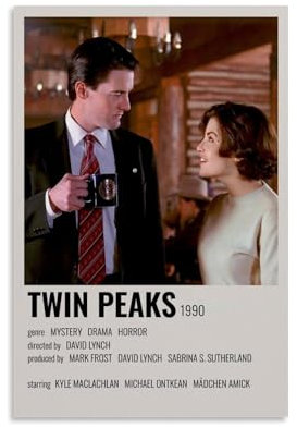 URAUIH Twin Peaks TV-Serie-Poster, Schlafzimmer, Wohnzimmer, Wandkunst-Deco-Poster, 30 x 45 cm, ungerahmter Stil