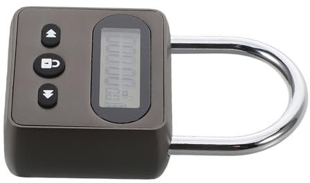 Holibanna Lucchetto Con Timer in Metallo Lucchetto Elettronico Con Display Lcd Ricaricabile Tramite Usb Multifunzione Per Studio O Lavoro