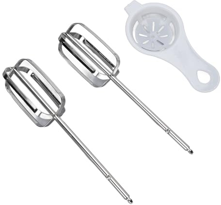 Zerodis Electric Hand Mixer Attachments, Replacement Beaters with 304 Stainless Steel Blades for Black and Decker and Mixers