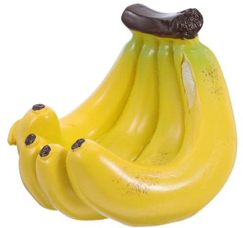CAXUSD Banana Bird Seed Feeder for Wild Birds Weather-resistant Resin Material with Hanging Accessories Novelty Fruit Design Suitable for Yard and Tree Outdoor Use