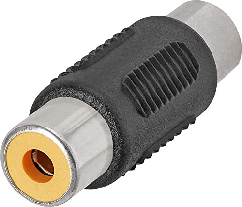 CABLEPELADO Adaptador Audio Mono Hembra a Hembra | Acoplador Hembra | Extensor Hembra | Apto para para Amplificador, Mezclador, Reproductor de CD, subwoofer, Altavoz | Hembra a Hembra