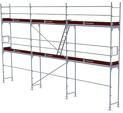 Baugerüst Fassadengerüst Alu Gerüst Feldlänge 3,07 m Assco quadro ca. 58 m² original Altrad assco quadro✓ made in Germany✓ Baugerüst