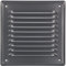 Rejilla de ventilación KOTARBAU® 165x165 mm Rejilla de escape atornillable Chimenea lacada Luz de ventilación antracita Rejilla protectora contra insectos resistente a la corrosión