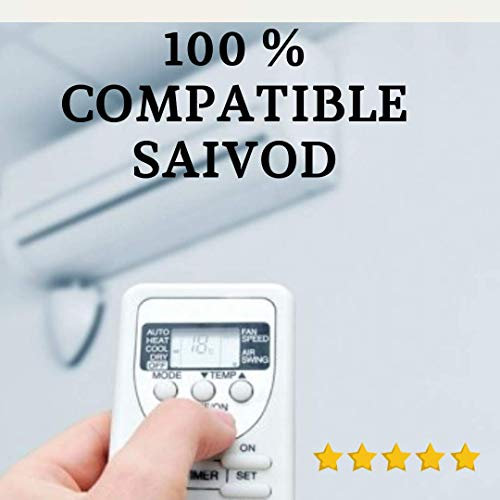 SAIVOD - Mando a Distancia Compatible con Aire Acondicionado. Entrega en 24-48 Horas.