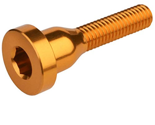Burgtec Top Cap Stem Bolt - Gold/Mountain Bike MTB Part Match Component Lightweight Alloy Accessories Cycling Biking Cycle Trail Ride Style Race Downhill Freeride Dirt Jump Screw Spacer Headset Kit