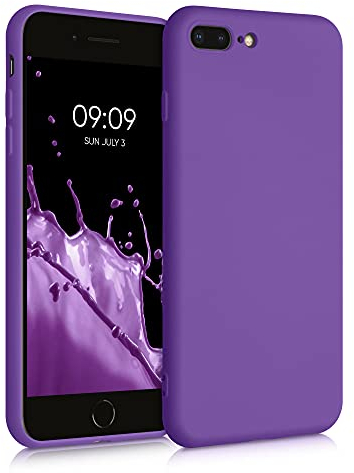 kwmobile Housse Compatible avec Apple iPhone 7 Plus/iPhone 8 Plus Coque - Housse de téléphone Souple et Fine en TPU Silicone - Violet pâle